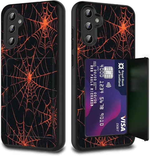 Miniatura 60 de Funda híbrida de doble capa con función atril para Samsung Galaxy A16 5G de 6.9 pulgadas, diseño de vaca con bandera estadounidense