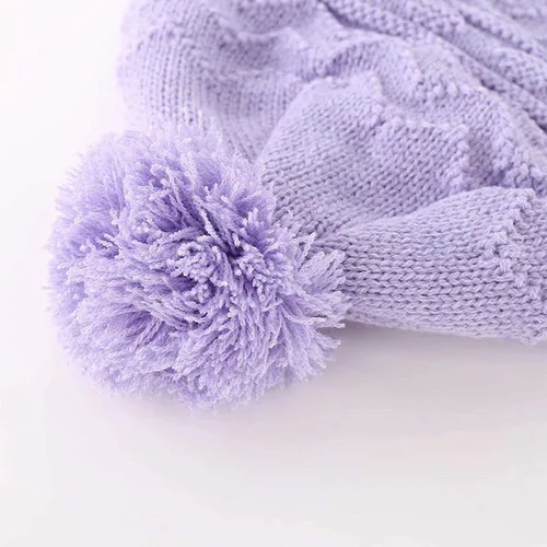 Miniatura 3 de Conjunto de guantes y gorro de invierno para niños, gorro de forro polar cálido, gorro de punto y guantes para niños y niñas