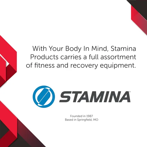 Miniatura 9 de Stamina X Banco de peso ajustable para ejercicios de abdominales, espalda y núcleo, banco de hiperextensión para sentadillas y fitness para Rojo