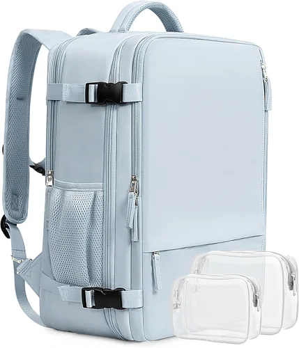 Miniatura 13 de Mochila de Mano Aprobada por Aerolíneas Beraliy para Hombres y Mujeres, Verde menta, X-Grande, Mochilas de viaje