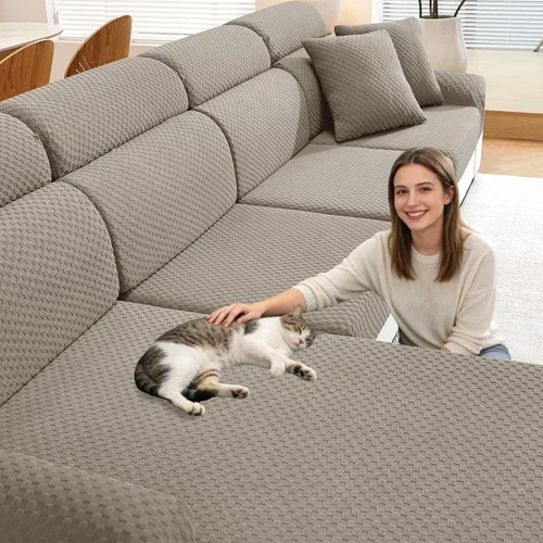 Miniatura 48 de YEMYHOM 【Liquidación】 Fundas Elásticas para Cojines de 1 Pieza, Fundas de Cojín de Asiento para Sofá y Silla, Funda Suave de Sofá de Repuesto