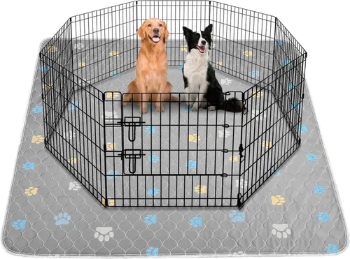 Miniatura 9 de Aitmexcn Almohadilla lavable para orina de perro, 100% impermeable, tapete de entrenamiento para cachorros o perros mayores, almohadillas Color Paws