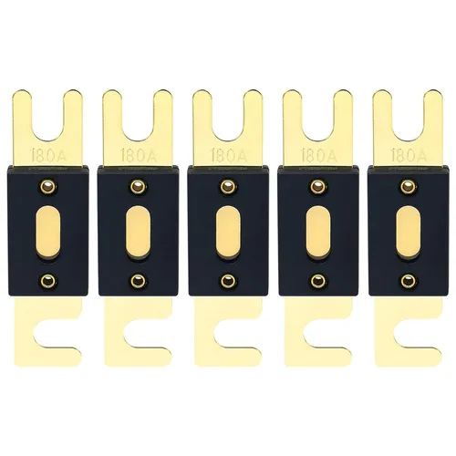 Miniatura 14 de Baomain Paquete de 2 fusibles ANL de 300 A a granel con terminales chapados en oro para audio de automóvil, amplificador, camión, barco, RV