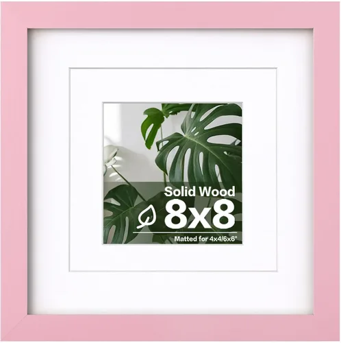Miniatura 237 de Egofine - Portarretratos de 4 x 6 pulgadas, de madera maciza con plexiglás, para fotos de 3.5 x 5 con paspartú o de 4 x 6 sin paspartú, para colocar