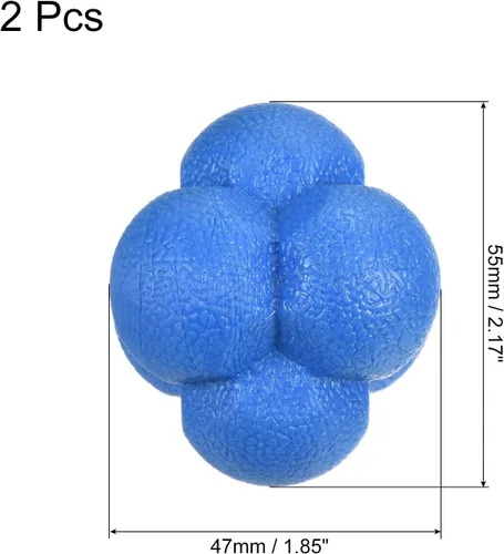 Miniatura 2 de PATIKIL Pelotas de reacción de rebote, pelota de entrenamiento de coordinación, entrenador de agilidad TPR de alta dificultad, para reflejo
