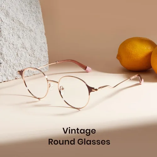 Miniatura 4 de Cyxus Round Blue Light Blocking Glasses for Women Metal Frame UV Filtering Computer Glasses Clear Lens 8132