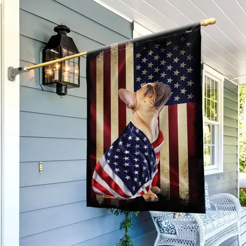 Miniatura 46 de FLAGWIX Banderas de perro patriota americano, bandera de perro labrador retriever de doble cara, decoración para el hogar, exterior, bandera