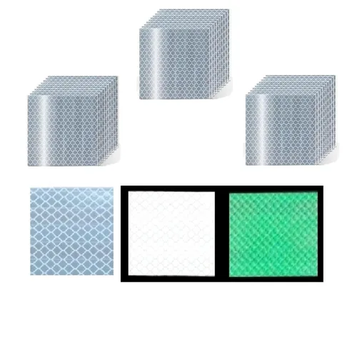 Miniatura 158 de Cinta reflectante blanca de 4 pulgadas, adhesivo de seguridad de advertencia impermeable para exteriores (10 pies)
