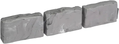 Miniatura 2 de EasyFlex Bordes para Paisajismo sin Excavación con Espigas de Anclaje, Borde de Jardín Decorativo de Aspecto de Piedra de 2.7 Pulgadas de Altura