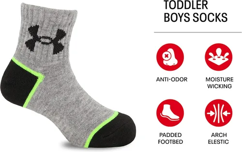 Miniatura 2 de Under Armour Paquete múltiple de calcetines impresos para niños