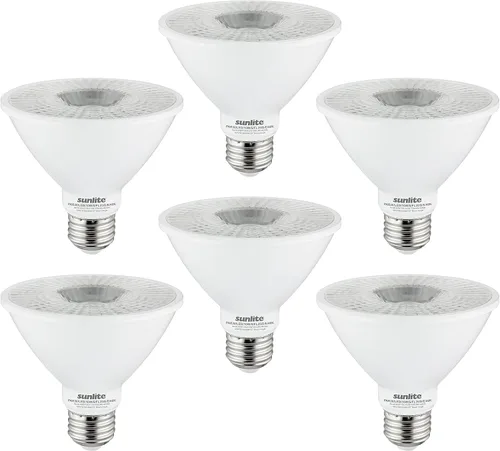 Miniatura 8 de Sunlite Foco Reflector PAR30 LED, Foco, 9W (equivalente a 75W), 750 Lm, Base E26 Media, CRI 90, Atenuable, Uso en Iluminación de Riel Decorativa