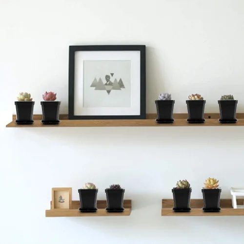 Miniatura 7 de Maceta de vivero de 3 pulgadas, 30 macetas de plástico grueso, macetas cuadradas para plantar, macetas de plántulas, macetas de inicio de semillas