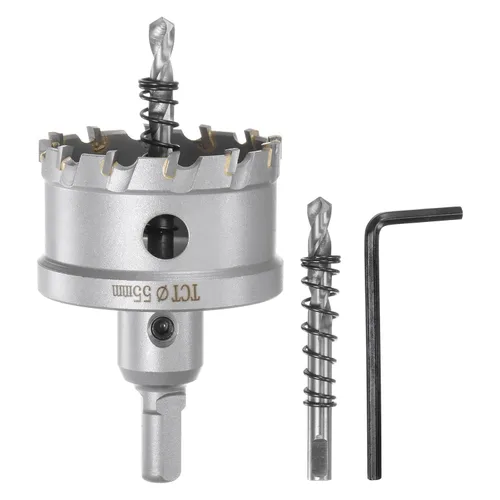 Miniatura 42 de HARFINGTON Cortador de carburo de sierra de agujero de metal de 0.472 in / 0.47 pulgadas de diámetro para acero inoxidable, metal, aleación
