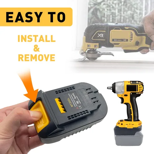 Miniatura 6 de EID Adaptador MT20DL para batería Makita de 18 V a Dewalt 20 V Max XR DCB180 Herramientas Convertir para Makita BL1850B BL1840 BL1830B BL1815 a