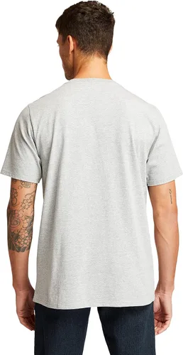 Miniatura 3 de Timberland PRO Camiseta de manga corta para hombre Base Plate Blended, Gris claro