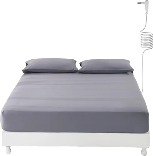 Miniatura 7 de Grounding Sheets - Sábanas de 15 pulgadas de profundidad, sábana bajera ajustable tamaño individual con cordón de tierra, 90% algodón orgánico + 10%