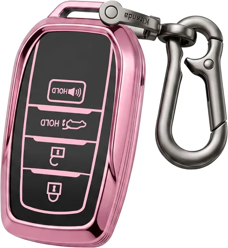 Miniatura 16 de Kirsnda Funda para llavero compatible con Toyota Camry RAV4 Highlander Avalon C-HR, Prius, Corolla, ect Accesorios para llaves remotas inteligentes