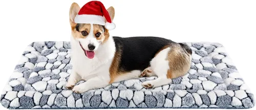 Miniatura 4 de VANKEAN Almohadilla Cama Tapete para Jaula de Perro Reversible (Fresco y Cálido), Colchoneta para Dormir Cama para Perro para Jaula para Perros
