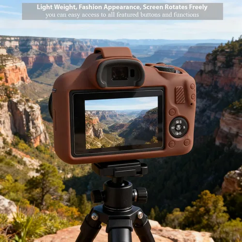 Miniatura 4 de Funda para Cámara Canon EOS R100, Funda Protectora de Silicona Suave, Antiarañazos, Funda Ajustada Delgada con Protector de Pantalla, Accesorios