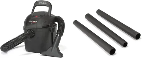 Shop-Vac 2021005, Micro aspiradora húmeda y seca, 1 galón, manguera de 1.25 pulgadas de diámetro x 4 pies, 50 CFM, (1 paquete) y 9061400 varitas de