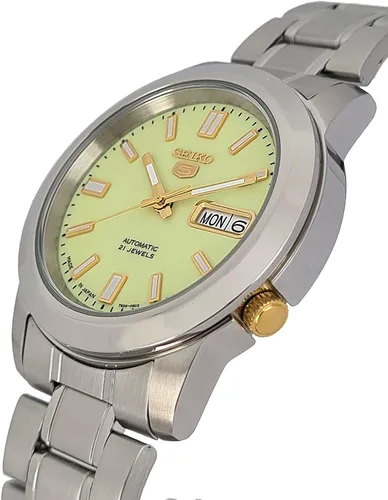 Miniatura 2 de Seiko serie 5 reloj automático de los hombres de esfera verde SNKK19J1