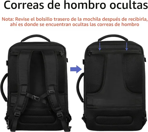 Miniatura 4 de MATEIN - Mochila de viaje extragrande de 10.56 galones, mochila de viaje ampliable apta para aerolíneas, para viajeros de fin de semana, hombres