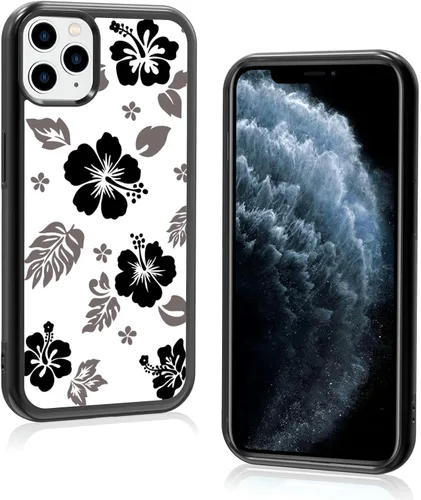 Miniatura 63 de Funda para iPhone 8 Plus y iPhone 7 Plus, linda funda Kawaii azul hibisco hawaiano floral estética floral para niñas preppy mujeres