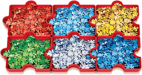 Miniatura 5 de Clementoni - Clasificador de rompecabezas: 6 bandejas para una fácil clasificación de rompecabezas de hasta 1000 piezas (más de 10 meses)