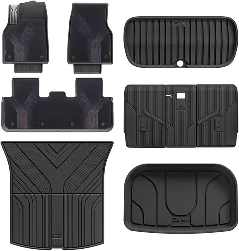 Miniatura 15 de 3W – Tapetes y revestimiento para maletero compatibles con Tesla Model S 2021-2026, tapetes TPE para todo tipo de clima con ajuste personalizado