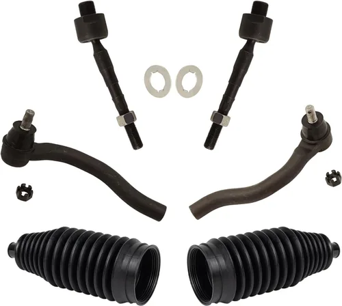 Miniatura 63 de TRQ Kit de dirección interior y exterior para lado del conductor y del pasajero delantero, con cremallera de dirección y fuelle de piñón compatible