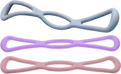 TOYANDONA 3Pcs High Elasticity Resistance Bands Yoga Stretch Workout Straps for Full Body Strengthening Fitness Training Home Gym Pilates Back