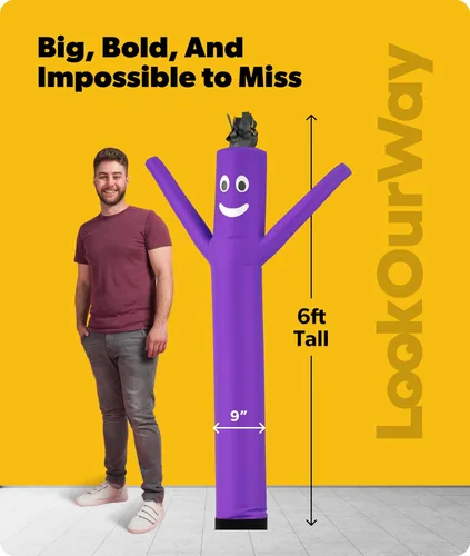 Miniatura 3 de LookOurWay Air Dancers Wacky Waving - Accesorio inflable de tubo para hombre, 7 pies de alto, publicidad de bailarín de aire que saluda, tipo tubo