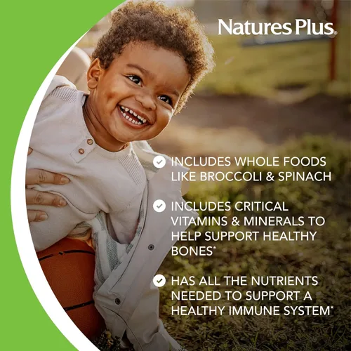 Miniatura 4 de NaturesPlus Animal Parade Multivitamínico Masticables para niños, sabor sandía, 90 tabletas en forma de animal, promueve la salud y el bienestar