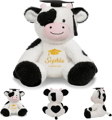 Miniatura 9 de Oso de graduación personalizado 2026-9.5 pulgadas 7 colores personalizados de peluche de graduación con fecha de nombre, regalo de graduación