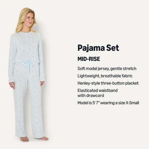 Miniatura 2 de Amazon Essentials x Sofia Grainge Mommy and Me - Conjunto de pijama de manga larga