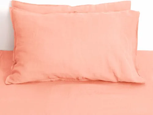 Miniatura 35 de Linen World - Juego de 2 fundas de almohada de lino, 20 x 30 pulgadas, tamaño estándar/Queen, fundas de almohada 100% lino natural francés, fundas