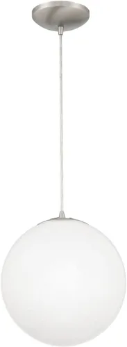 Miniatura 5 de Access Lighting 23941-BS/OPL - Colgante de perlas, 1 luz, 60 vatios, acero cepillado