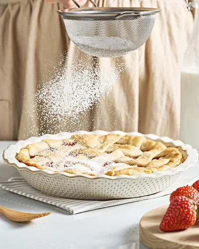 Miniatura 6 de getstar Molde de cerámica para tartas, plato para tartas de 9 pulgadas para hornear, antiadherente, apto para horno y lavavajillas, plato