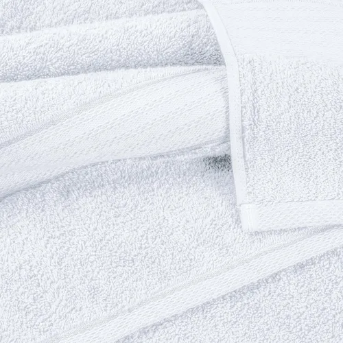 Miniatura 2 de GLAMBURG Juego de 2 Sábanas de Baño Extra Grandes de Algodón Premium de 700 GSM - 100% Algodón Peinado - 2 Sábanas de Baño de 35x70 pulgadas - Blanco