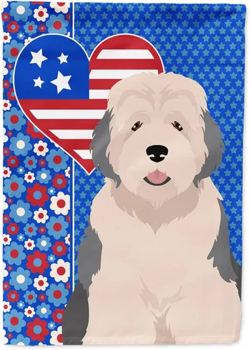 Miniatura 50 de Caroline's Treasures WDK5119GF - Bandera de jardín americana de Airedale Terrier de Estados Unidos, color negro y tostado, bandera decorativa