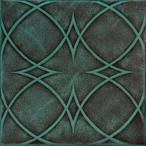 Miniatura 8 de À LA MAISON CEILINGS R82 - Azulejos de techo de espuma con pegamento de círculos y estrellas (21.6 pies cuadrados/caja), paquete de 8, color dorado