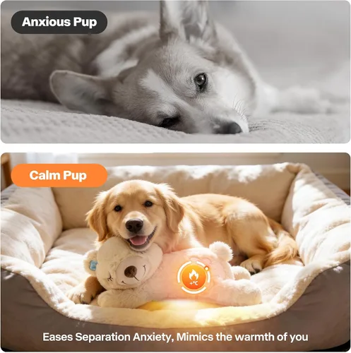 Miniatura 5 de Pet Prime Paquete de 12 paquetes de calor desechables, calor sin olor las 24 horas para juguetes de peluche con latidos del corazón, comodidad
