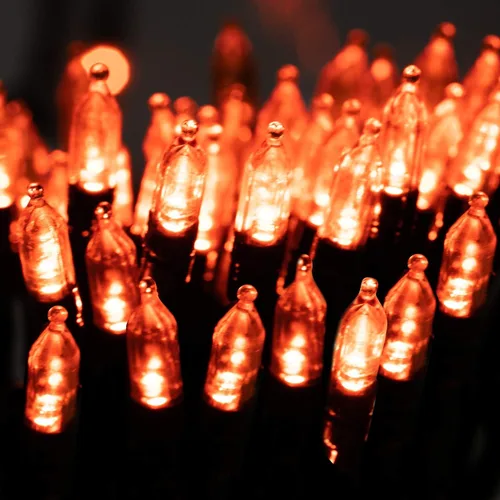 Miniatura 9 de Minetom Guirnalda de luces de Halloween para exteriores, 39 pies, 100 luces LED impermeables de Navidad con 8 modos de iluminación para Halloween