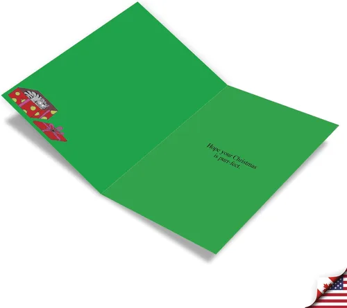 Miniatura 2 de NobleWorks 36 tarjetas de felicitación navideñas humorísticas en caja con sobres de 5 x 7 pulgadas para hombres y mujeres (1 diseño, 36 cada una)