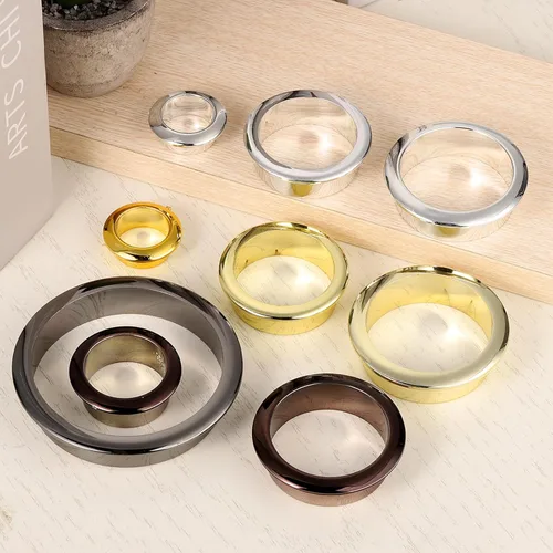 Miniatura 3 de uxcell 1 pieza de ojales de escritorio de nailon de 0.98 pulgadas (0.984 in), cubierta de agujero para cable de plástico, organizador de cables