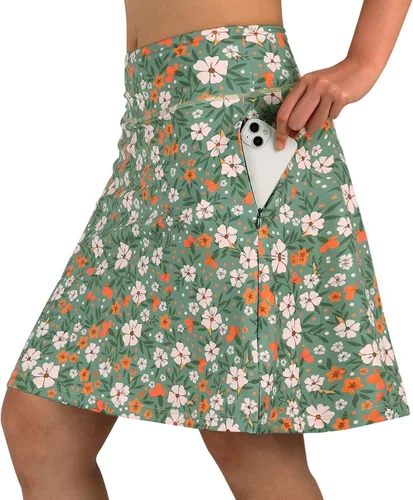 Miniatura 23 de ANIVIVO Faldas pantalón para mujer de 20 pulgadas de longitud a la rodilla, faldas deportivas de pickleball para tenis, golf y pickleball