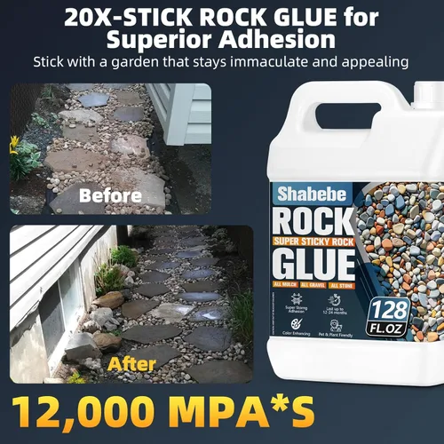 Miniatura 3 de Pegamento para Rocas para Paisajismo - Pegamento para Mantillo de 2 Galones con Grip Max para Fuerte Adhesión de Rocas, Grava y Mantillo, Duradero