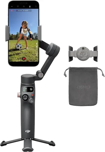 Miniatura 11 de DJI Osmo Mobile 8 Advanced Tracking Combo Gimbal Stabilizer para teléfono, seguimiento nativo de IA con audio e iluminación, rotación panorámica