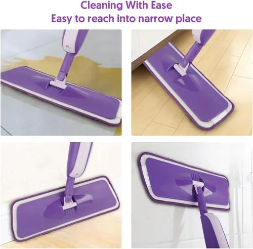 Miniatura 4 de Trapeadores en aerosol para limpieza de suelos de madera dura: mopa MEXERRIS con 3 almohadillas lavables para Swiffer Powermop - Trapeadores húmedos