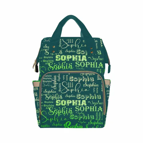Miniatura 11 de InterestPrint Bolsa de pañales con nombre, mochila personalizada para hombres y mujeres, Color 17, Mochilas Daypack